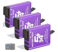 CITYORK 2250mAh Lot de 3 Batterie de Rechange pour .DJI-Osmo. Action 6 Pro/Osmo 360 /Osmo Action 5/ Osmo Action 4/ Osmo Action 3, Batterie rechargeable, Accessoires pour caméras sportives longue durée
