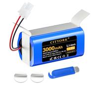 CITYORK 3000mAh14.8V Batterie pour Zaco iLifeA4, A4s, A4s Pro, V7, V7S, V7 Pro/Plus, A6, A7, A8, A9, A10, pour Dibea D960 GT200 GT9 V750 V780 V870, pour AMIBOT Animal Premium H20/ X782/ Spirit X430
