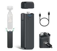 CITYORK 5000mAh Poignée Batterie pour .DJI-Osmo. Pocket 4/ 4P, Pocket 3 / Combo/Xtra Muse, Batterie pour DJ Osmo Pocket 3 / Pocket 4 Pro avec Trou fileté de 1/4 Pouce et LED, Recharge Via USB-C1/C2