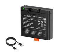 CITYORK 7,4 V 12000mAh Batterie de Rechange 400 pour J-B-L Partybox Stage 320 / Xtreme 4 avec câble de Recharge USB-C