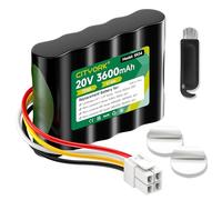 CITYORK Batterie de rechange 20 V pour Landxcape LX790i LX790 LX792 LX795 LX796 LX797, pour Landxcape LX835, LX991 LX992, pour Ferrex 800m² 2021 CR208E, R800 SMART, pour Kress Mission KR111 3, KR12