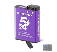 CITYORK Batterie de rechange 2250 mAh pour .DJI-Osmo. Action 6/5 Pro/Action Osmo Action 4/Action 3/Osmo 360 Extreme, batterie rechargeable et longue durée de vie