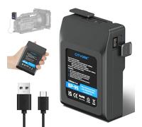 CITYORK Batterie V-Mount/V-Lock 95 Wh pour Sony BP-95W avec chargeur d'entrée USB-C et câble USB-C, compatible avec caméra vidéo, caméscope, diffusion vidéo, lumière LED BP-95W