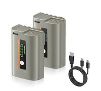 CITYORK DMW-BLK22D Lot de 2 batteries de rechange USB-C 2500 mAh pour Panasonic LUMIX DC-S5, S5KL, GH6, GH5M2, GH6L, S5M2 et DC-S5M2X