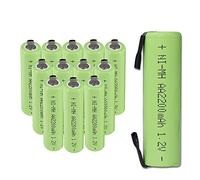 CITYORK Lot de 12 piles AA rechargeables 1,2 V NiMH 2200 mAh avec onglets, haute capacité et conçues pour les batteries