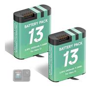 CITYORK (Lot de 2) 2400mAh Batterie de Rechange pour .Gopro. Hero 13 Black Enduro Battery, Batterie Rechargeable Longue durée pour caméra Sportive, Haute capacité, Remplacement Facile