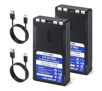 CITYORK Lot de 2 batteries rechargeables LIT-22 Pro 8500 mAh pour caméra de chasse LIT-22 Pro Spypoint Flex-M/Flex-S/Flex-G36/Flex-Plus avec indicateur de charge LED et USB Type-C