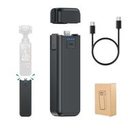 CITYORK [Lot de 2] Poignée de batterie 5000 mAh pour DJI Osmo. Pocket 3 / Pocket 4 / Combo / Xtra Muse, batterie pour DJI Osmo Pocket 3 / Pocket 4 avec alésage fileté 1/4" et LED, charge via USB-C1/C2