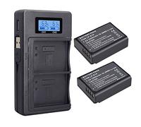 CITYORK LP-E10 2-Pack 2200mAh Batterie de Remplacement et Chargeur LCD Double pour Appareil Photo Canon EOS Rebel T3 T5 T6 T7 T100 1100D 1200D 1300D 1500D 2000D 3000D 4000D Kiss X50 X70 X80 X90