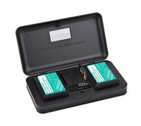 CITYORK LP-E10 Lot de 2 batteries de rechange multifonctions avec double batterie pour appareil photo Canon EOS Rebel T3 T5 T6 T7 T100 1100D 1200D 1300D 1500D 2000D 3000D 4000D Kiss X50 X70 X80