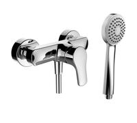 Citypro mitigeur de douche mural avec garniture de douche chromé - LAUFEN HF500952100600