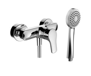 Citypro mitigeur de douche mural avec garniture de douche chromé - LAUFEN HF500952100600