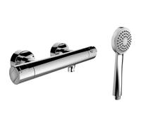Citypro mitigeur de douche thermostatique mural sans garniture de douche chromé - LAUFEN HF500950100600