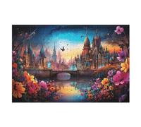 Cityscape Architecture 1000 Pièces Puzzle en Bois pour Adultes EnfFourmis, Puzzles Impossible, Jeu D'adresse pour Toute La Famille, （75×50cm）