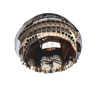 Cityscape Bonnet de douche pour femme Motif Tour Eiffel de Paris Grande bande élastique lavable