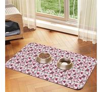 Cityscape Paris Tour Eiffel France Tapis d'alimentation pour chiens chats animaux domestiques nappe en cuir absorbant 60 x 40 cm