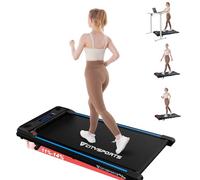 CITYSPORTS Tapis de Course Électrique Inclinable 11-14%, Tapis Roulant Silencieux 1-6 km/h, Écran LED, avec Télécommande, Tapis de Marche pour la Maison et Le Bureau (Blue)