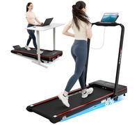 CITYSPORTS Tapis de course pliable incliné de 8 %, tapis de marche avec télécommande, application, 1-12 km/h, affichage LED, capacité de poids de 120 kg