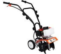 CITZOOSARL 52CC Motoculteur Thermique Essence, Léger 2 Temps Cultivateur Motoculteur, Petite Taille Motobineuse Essence avec Moteur Puissant, Cultivateur à Roue, Facile à démarrer et à Utiliser