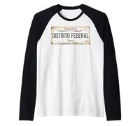 Ciudad de México License Plate Mexican Travel Vacation Beach Manche Raglan