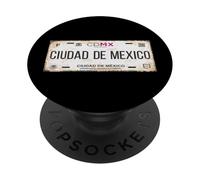 Ciudad de México License Plate Mexican Travel Vacation Beach PopSockets PopGrip Adhésif