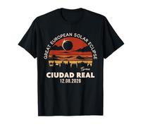 Ciudad Real, Spain Great European Solar Eclipse 2026 T-Shirt