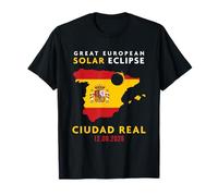 Ciudad Real, Spain Great European Total Solar Eclipse 2026 T-Shirt