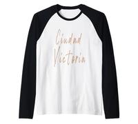 Ciudad Victoria Mexico Design Vintage élégant Manche Raglan