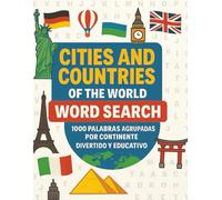 Ciudades y paises del mundo Sopa de letras: word search puzzle book español large print