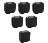 Ciulaiy Boîte à bijoux de voyage pour demoiselle d'honneur, boîte à bijoux de voyage, petite boîte à bijoux pour enterrement de vie de jeune fille, mini boîte de rangement (6, noir)