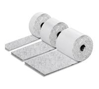Ciusdkler Feutrine Autocollante, Patin Chaise, 3 Rouleaux De Patins pour Meubles, Patins en Feutre AntidéRapants Fortement ColléS pour Lits, Pieds De Canapé Et Appareils éLectroméNagers (Gris Clair)