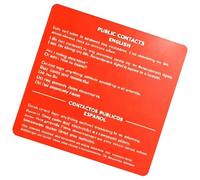 Civics Lot de 5 cartes flash en acrylique double face Anglais Espagnol Droits Constitutionnels Guide d'étude Cartes d'apprentissage pour test de citoyenneté Étudiants enseignants Touristes Éducation