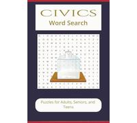 Civics Word Search: Word searches with easy-to-read print about government, voting, elections and more | 6X9 inches 110 pages | 50 + Puzzles great for ... Civic Minded Word Search Puzzle Book