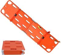 Civière de dos d'immobilisation avec sangle - Planche de dos pliable en polyéthylène pour le transport et le sauvetage des patients