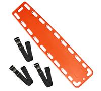Civière de planche vertébrale portative légère avec sangles-panneau arrière EMT Durable for le Transport des patients et les opérations aquatiques(Orange)