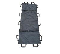Civière de premiers secours médicale réglable et portable, support souple en toile épaisse for patients âgés paralysés pour les hôpitaux, les installations sportives et(Black Thicken 1.8M)