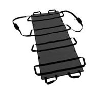 Civière de premiers secours médicale réglable et portable, support souple en toile épaisse for patients âgés paralysés pour les hôpitaux, les installations sportives et(Black Upgrade 1.8M)