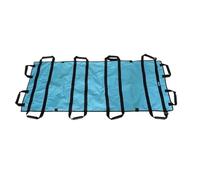 Civière de premiers secours médicale réglable et portable, support souple en toile épaisse for patients âgés paralysés pour les hôpitaux, les installations sportives et(Blue 1.8M)
