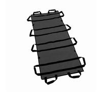 Civière de premiers secours réglable et portable, support souple d'urgence en toile épaisse for patients âgés paralysés pour les hôpitaux, les installations sportives et(Black 1.8M)