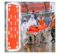 Civière de sauvetage flottante portable avec poignées incurvées, planche dorsale d'urgence pour la sécurité aquatique, idéale pour les sauveteurs et les pompiers lors des sauvetages en mer et en riv