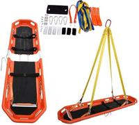 Civière De Sauvetage, Panier en Acier Inoxydable avec Sangles Et Sangle De Levage, Civière Portable Et Robuste pour Le Sauvetage Aérien, Maritime Et en Montagne