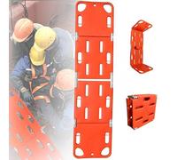 CivièRe Dorsale Pliable, Planche De Sauvetage Avec Sangles De SéCurité, CivièRe D'Ambulance Flottante Pour Le Transfert Des Patients D'Urgence Et Le Sauvetage Aquatique,4Folds