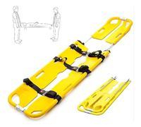 CivièRe D'Urgence MéDicale, Planche Dorsale Pliable En Plastique Pour Transfert De Patients, CivièRe De Voyage à Longueur RéGlable Pour HôPital, Clinique, Maison