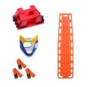 Civière d'urgence pour piscine et sauvetage aquatique, civière rigide avec dispositif d'immobilisation de la tête et attelle de cou pour les opérations de recherche et de sauvetage