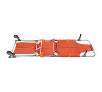 Civière Médicale Brancard De Secours Pour Escalier, Brancard Pliable En Alliage D'aluminium Avec 2 Roues, Pour Hôpitaux, Pompiers, Ambulances, Personnes Handicapées
