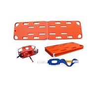 Civière Médicale Civière Flottante, Planche Dorsale D'urgence En Plastique, Civière Double En Polyéthylène, Planche De Survie Avec Support De Tête Et De Cou, Immobilisation Du Patient