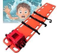 Civière Médicale Civière Flottante Portable Pour Sauvetage D'urgence, Planche Dorsale Avec Immobilisateur De Tête Et Ceinture De Sécurité Réglable, Capacité De Charge De 159 Kg (350 Lb)