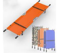 Civière Médicale Civière Pliante Portative, Civière Médicale D'urgence Pour Patients, Civière Dorsale De Sauvetage En Extérieur, Civière Portative En Alliage D'aluminium Léger(Orange)