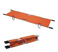 Civière médicale pliante, civière portative en alliage d'aluminium, civière d'ambulance de sauvetage de premiers secours, for les blessés mobiles à domicile de clinique d'hôpital