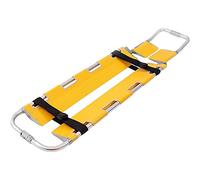 Civière pliable en aluminium, civière médicale de transport de patient à longueur réglable avec mécanisme de charnière détachable.